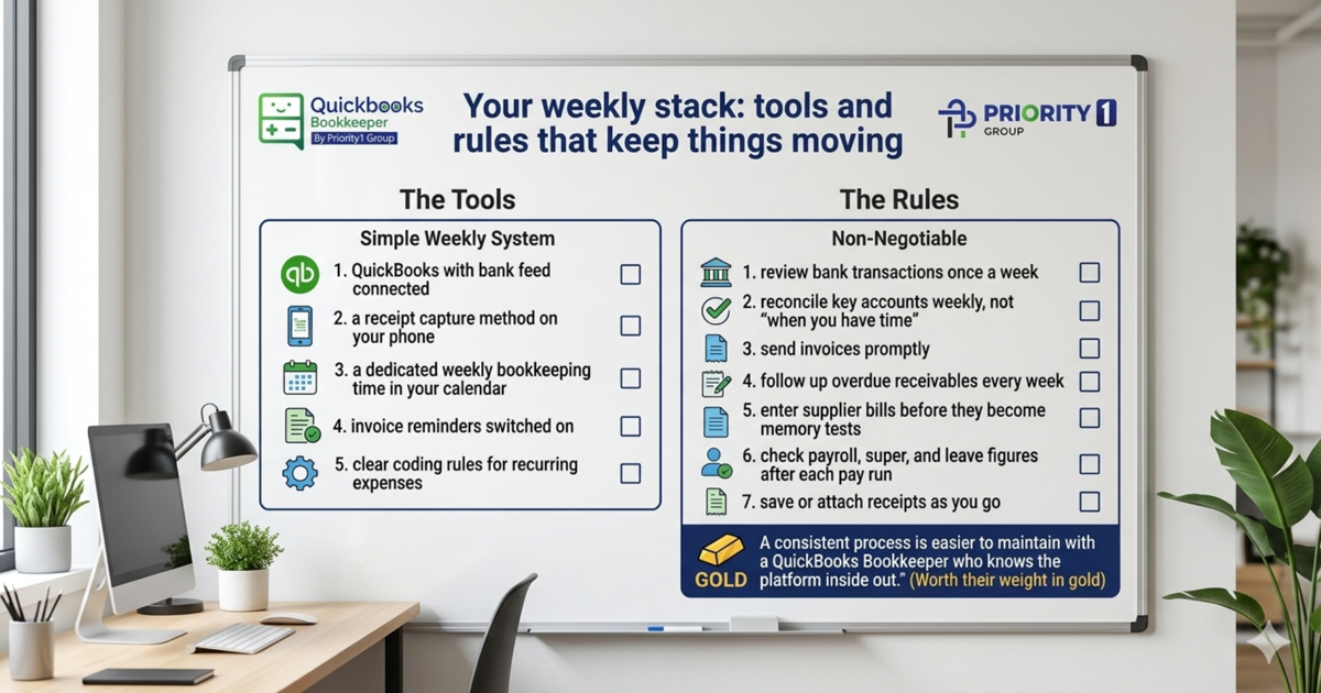 Simplifying Your Financial Management With QuickBooks 2 Your weekly stack tools and rules that keep things moving